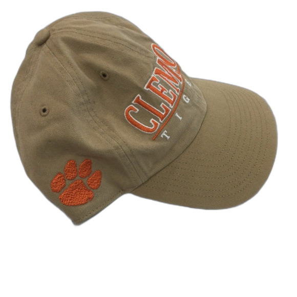 47 Brand Cap Hat Unisex Snapback Tan & Orange Clemson Tigers Embroidered - Picture 2 of 8